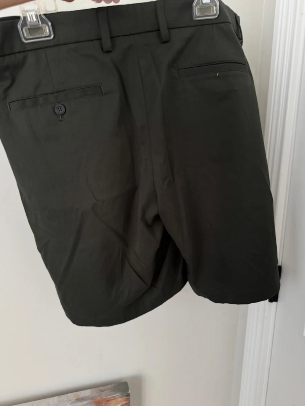 BUNDLE (2)-Amazon Essentials Men’s Slim Fit Chino Shorts (Black) and (Olive)